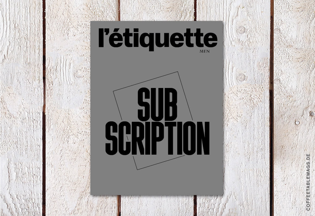 L’étiquette Men – Subscription – Cover