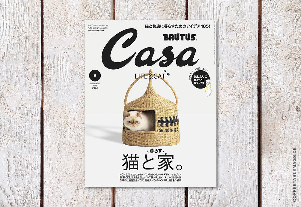 Casa Brutus – Number 266: Life & Cat (06/22) – Coffee Table Mags