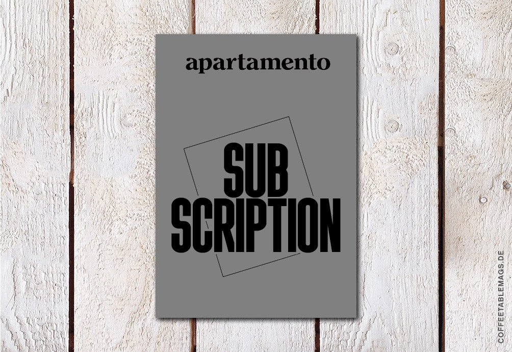 Apartamento Magazine Subscription – Cover