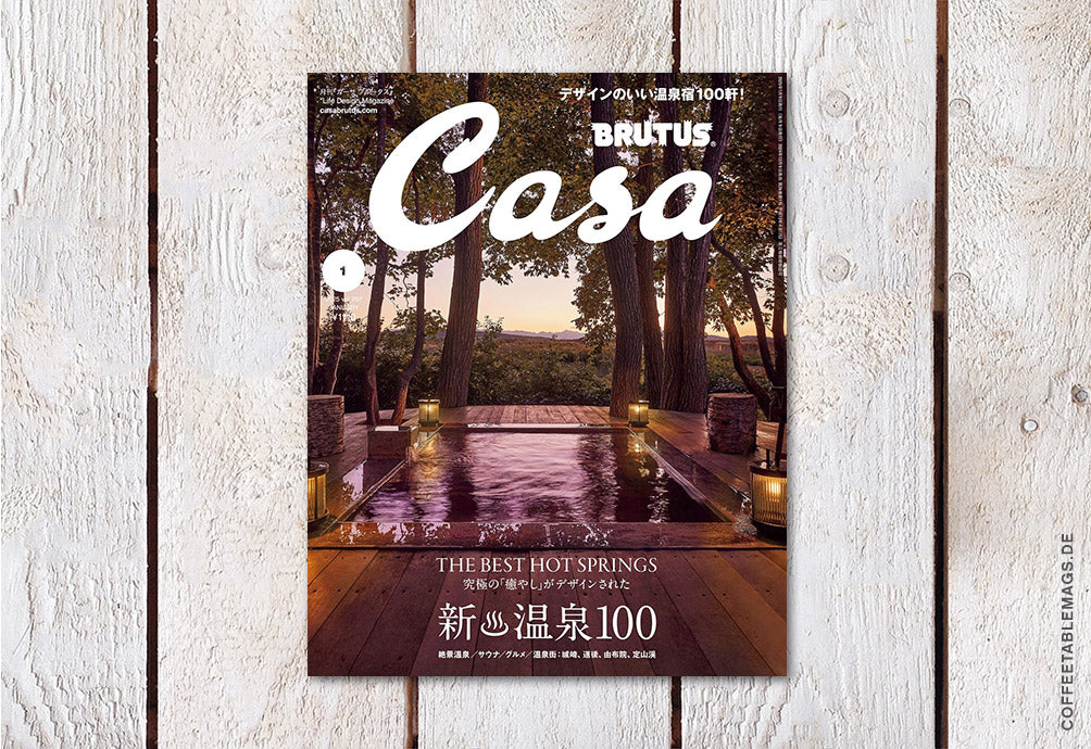 Casa Brutus – Number 297: The Best of Hot Springs – Cover