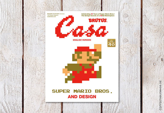 Casa Brutus – Extra Issue: Super Mario Bros. and Design (English Edition), cover, Japanese life design magazine