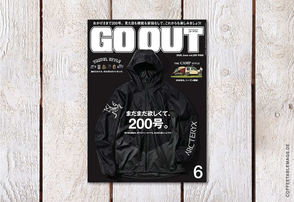 GO OUT – Volume 200: Still Wanting More, Issue 200, cover, japanes outdoor fashion magazine