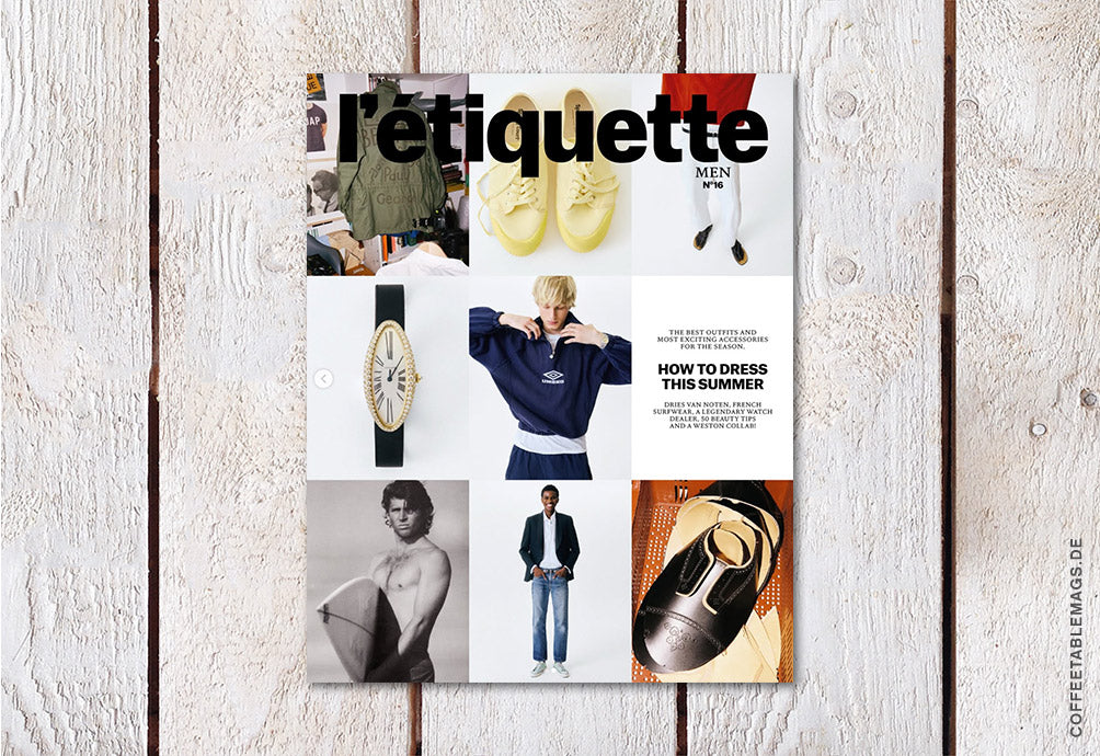 L’étiquette Men –  Issue 16: Spring/Summer 2026 (UK Version), cover, men’s fashion magazine