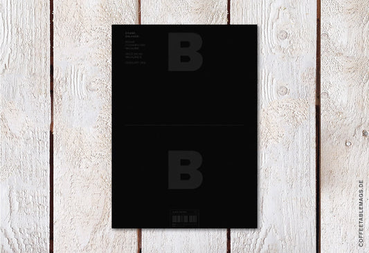 Magazine B – Issue 100: Magazine B – Limited Black Edition, cover, brand documentary magazine