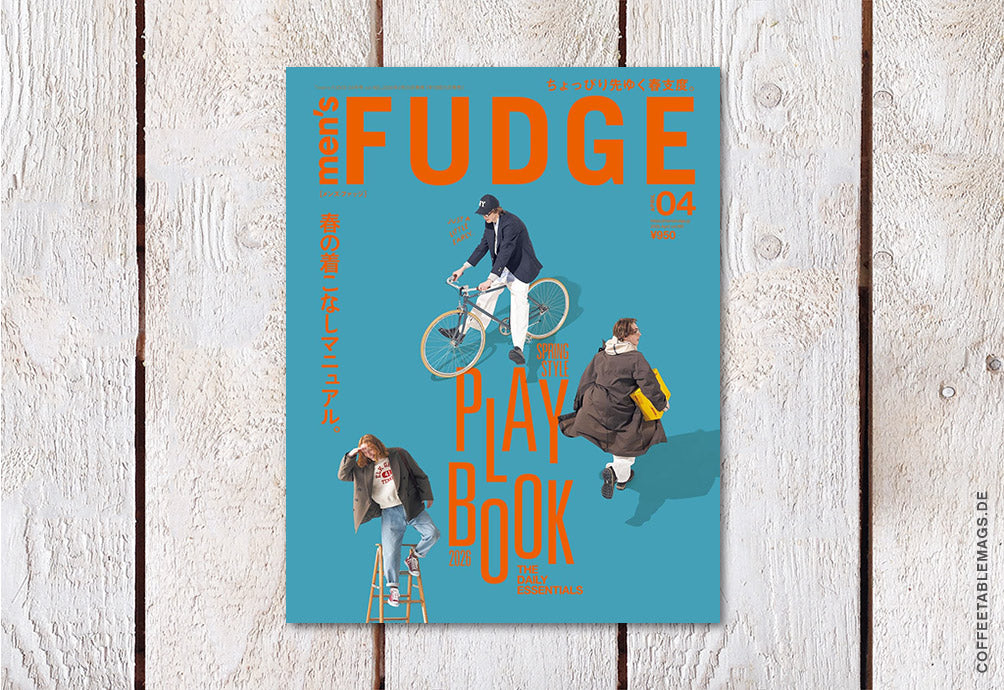 men’s FUDGE – Volume 180: SPRING STYLE PLAYBOOK, cover, Japanese men’s fashion magazine
