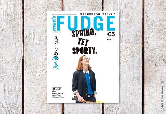 men’s FUDGE – Volume 181: Spring, yet Sporty., cover, japanes men’s fashion magazine