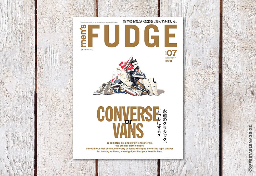 men’s FUDGE – Volume 183: CONVERSE or VANS?, cover, japanese men’s fashion magazine
