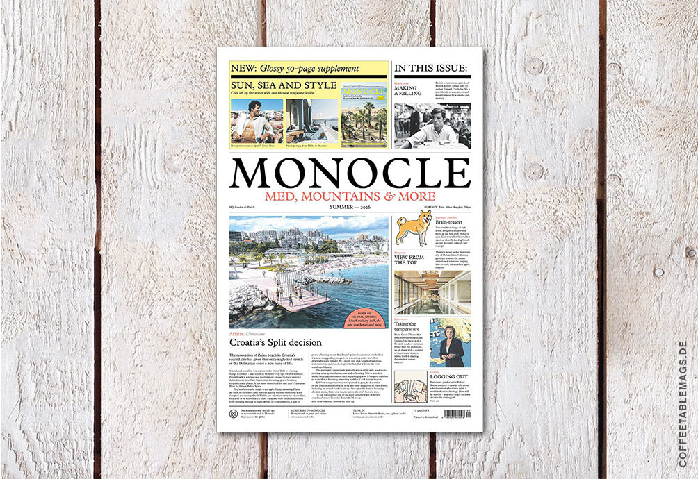Monocle – Med, Mountains & More Newspaper, cover