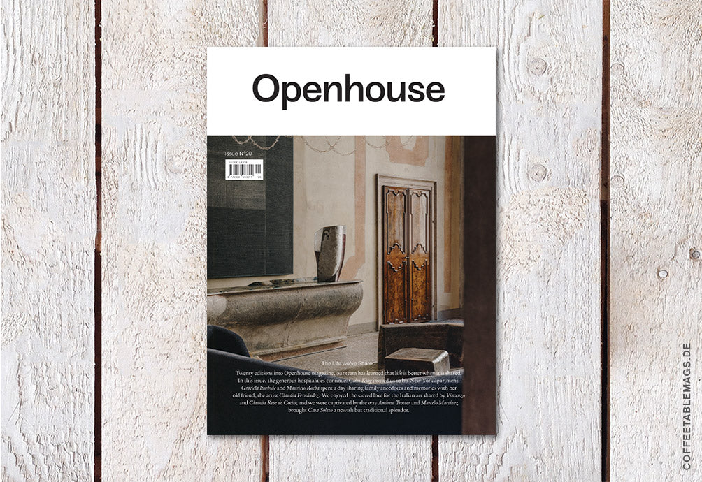 Openhouse Magazine – Issue 20: The Life we’ve Shared – Cover 02