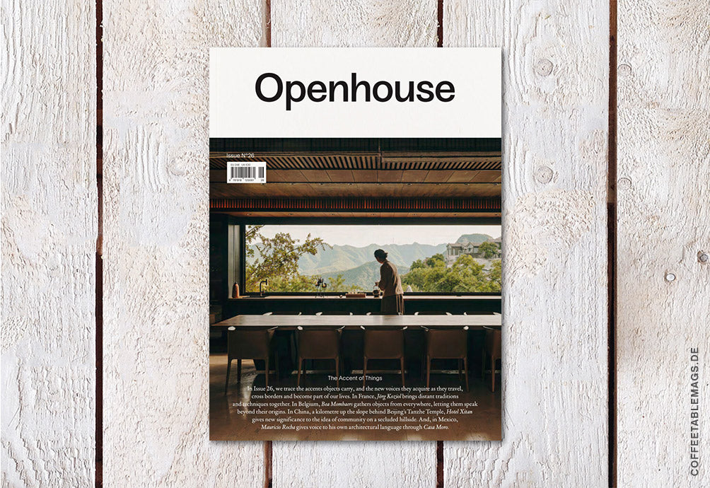 Openhouse Magazine – Issue 26: The Accent of Things, cover 01