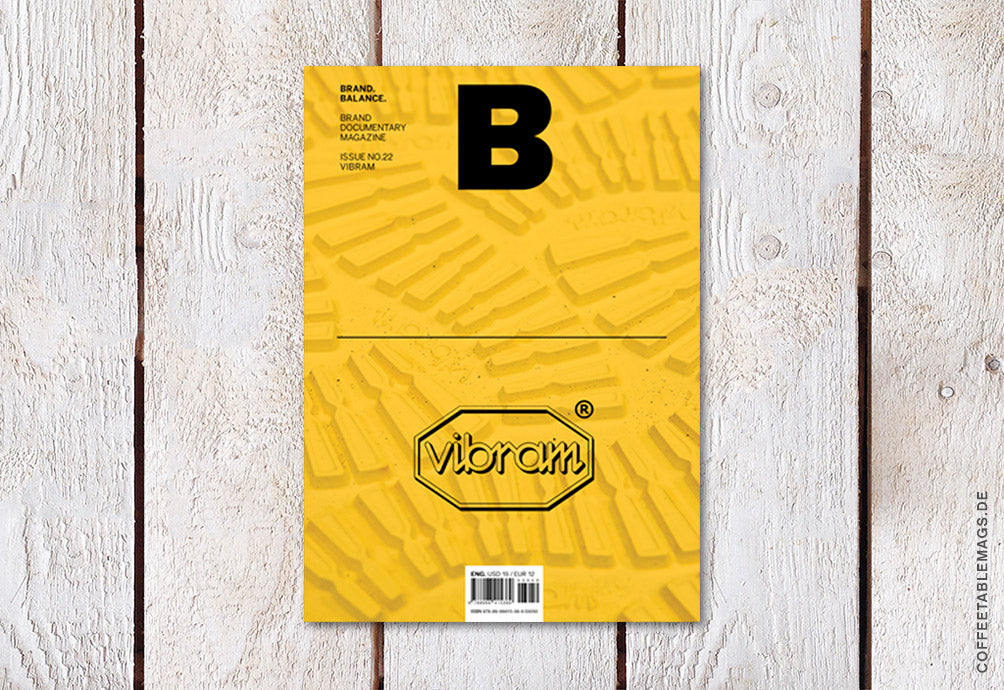 Magazine B – Issue 22: Vibram – Cover